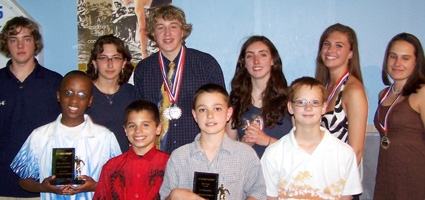 YMCA swim team awards