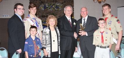 Dr. Parker Ward honored by Boy Scouts
