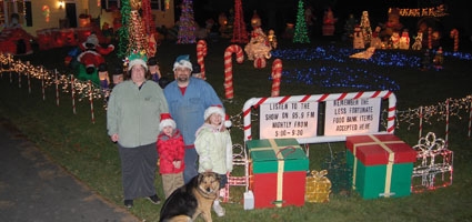Residential Christmas light shows hope to draw good will