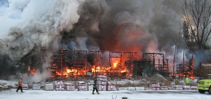 Fire Claims Curtis Lumber Warehouse In Pittsfield