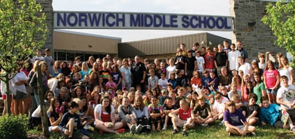 Norwich Middle School students give back