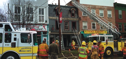 Thanksgiving Day fire hits Greene business district