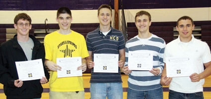 Norwich basketball players honored