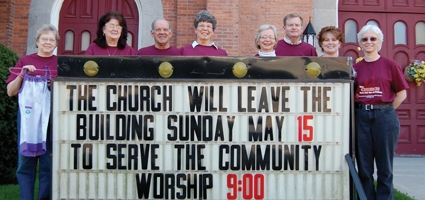 Forget Elvis, this Sunday it’s the church that’s leaving the building