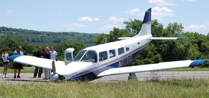 Plane makes emergency landing at Lt. Warren E. Eaton Airport