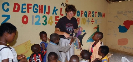 Norwich student volunteers in Ghana