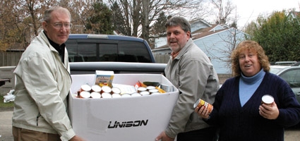 Unison makes food donation to Roots and Wings