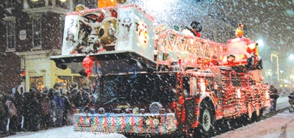 Oxford wins Fire Truck category in Christmas parade