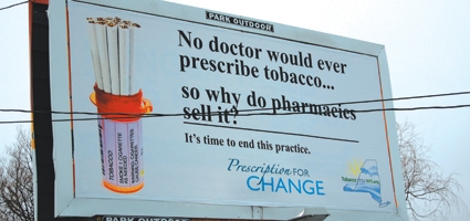 ‘Prescription for Change’ takes on sale of tobacco products in pharmacies