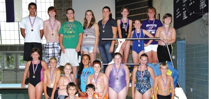 Youth Bureau Swim Team holds final lap