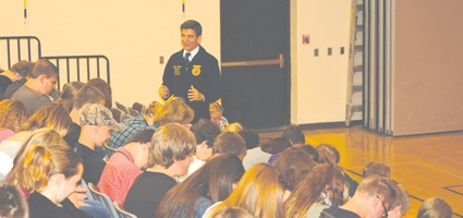 National FFA officer gives life lessons at Otselic Valley 