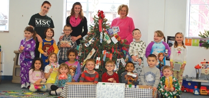 Y kids get into the spirit of giving