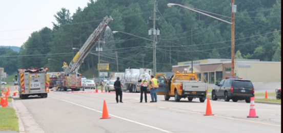 Chemical spill diverts traffic in Norwich