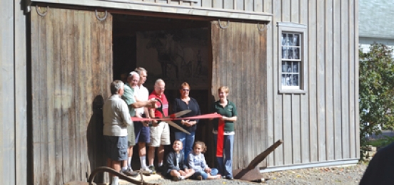 CCHS cuts the ribbon of the Loomis Barn