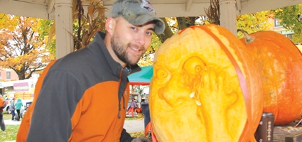 Turning pumpkins into art