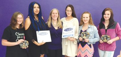 Norwich Varsity Cheerleaders honored at end-of-season banquet, team takes third in competitions