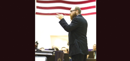 UVCSD band director stands-in during concert with premiere Army Band