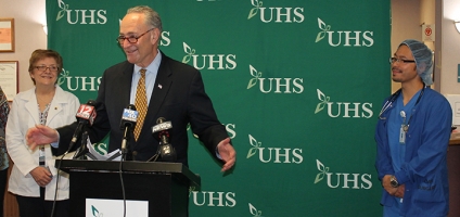Schumer visits UHS CMH, unveils Rural Hospital Access Act of 2017