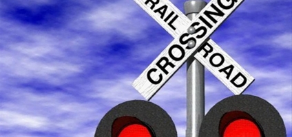 Crossing signals keep trains from restored tracks