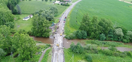 State Highway Route 12 closed for bridge construction