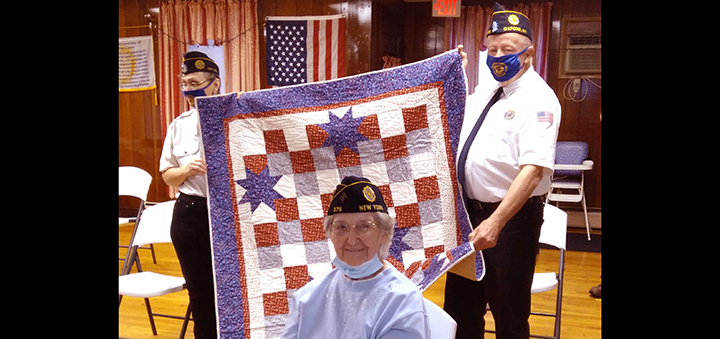 Quilts of Honor presentation at Oxford American Legion