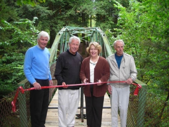 Rexford Falls footbridge refurbished