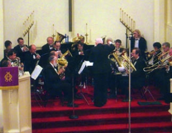 Guest soloist performs with Mid York Shining Brass Band in Sherburne Saturday