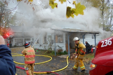 Fire destroys city residence