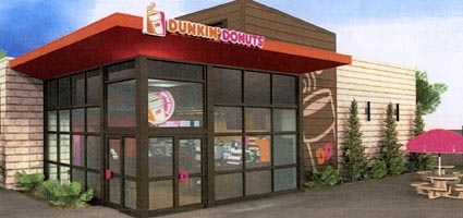 Dunkin' Donuts says they're almost ready to break ground
