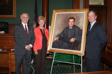 Retired Justice Honored With Portrait Dedication At Courthouse