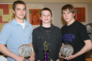 Norwich wrestling holds awards banquet