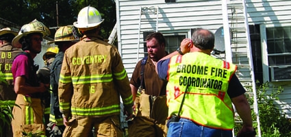Chenango And Broome Fire Crews Fight Blaze At County Line