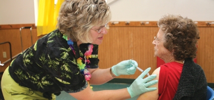 Seniors get flu shots, learn about healthy living