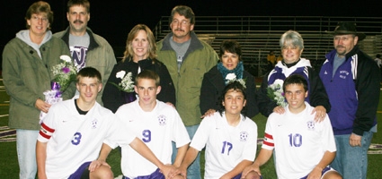 Norwich recognizes senior soccer players