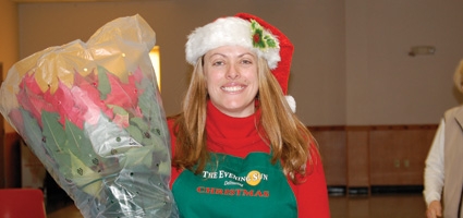Delivering Christmas: Hospice Poinsettias