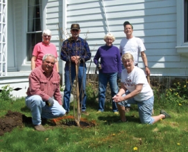 Oxford Library Landscaped By Garden Club In Time For Dedication Ceremony