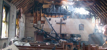 Fire destroys Smithville church