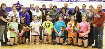 NHS volleyball honors seniors