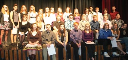 National Honor Society members inducted at S-E