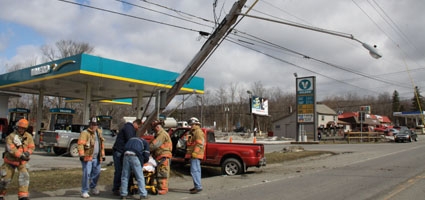 Power out in Norwich Saturday after car accident 