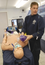 Mobile lab offers high-tech medical training at Norwich Fire Dept.