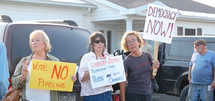 Pipeline project draws protest in Coventry