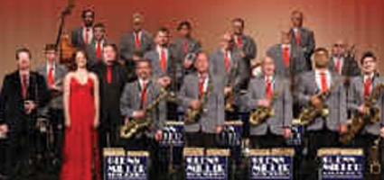 World famous Glenn Miller Orchestra swinging into town