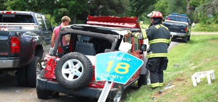 Wyoming woman at fault in afternoon accident on Route 23