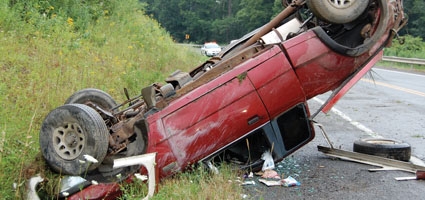 Deer, rain to blame for 10-A accident
