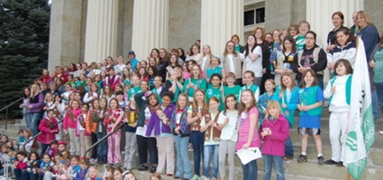 Girl Scouts across the county gather to celebrate 100th anniversary