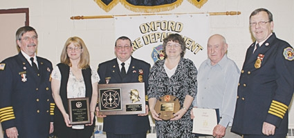 Oxford Fire Department holds awards dinner