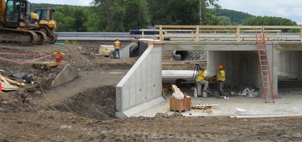 Rt. 12 culverts go in, extended work scheduled  for holiday week