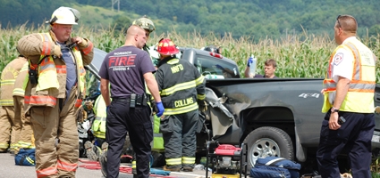 Georgetown man airlifted following three-car crash