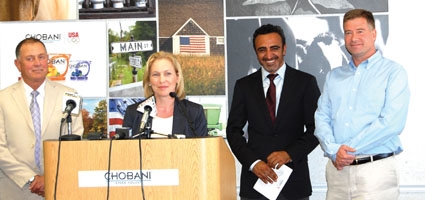 Gillibrand, Hanna show support  to make Chobani affordable for school lunch